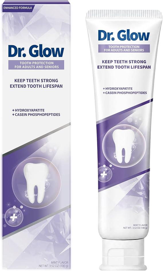 Gingivitis Toothpaste for Adults, Gum Repair Toothpaste for Bleeding Swelling and Receding Gums Gingivitis Treatment for Seniors, Fluoride Free Hydroxyapatite Toothpaste 3.52oz (Pack of 1)