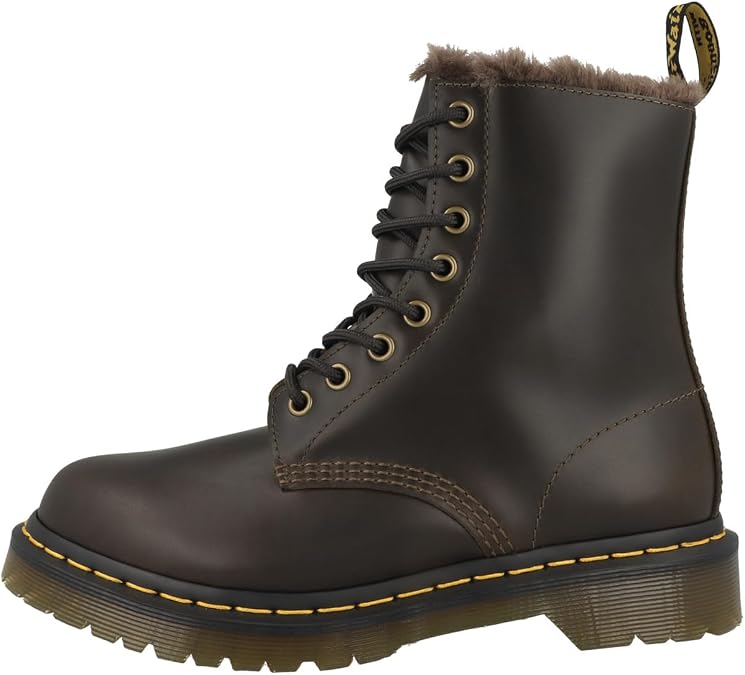 Dr. Martens 41414020 Women's Lace-Up Boots Smooth Leather Dark Brown
