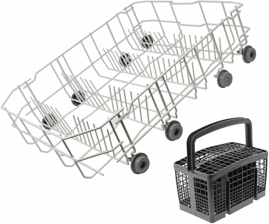 Arçelik Uyumlu Bulaşık Makinesi Alt Sepet (V2) - Beyaz