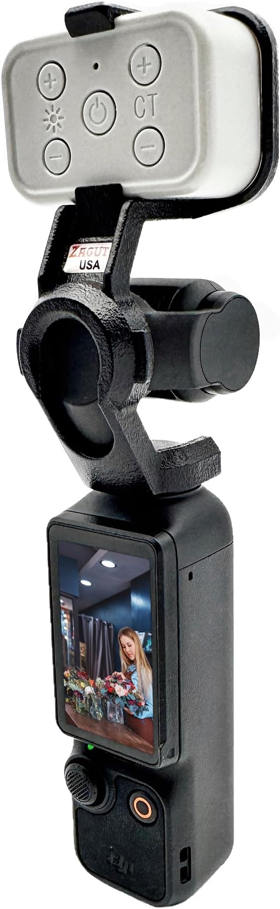 Clip on Powerful Fill Light for DJI Osmo Pocket 3 with Bracket