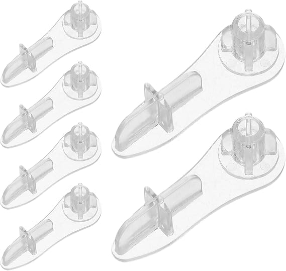Gadpiparty 6 Sets Window Blind End Caps Roller Shade End Plug Covers Plastic Spare Parts for Roller Blinds Versatile Protection Accessories Suitable for Home and Office Use
