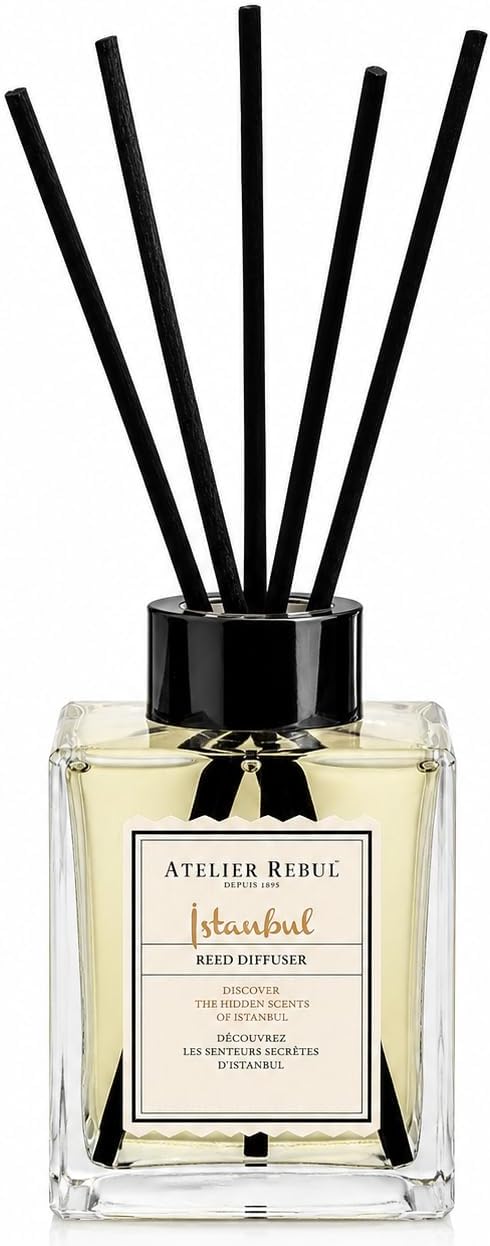 Atelier Rebul Istanbul Reed Diffuser, Long-Lasting Home Fragrance, 515 ml
