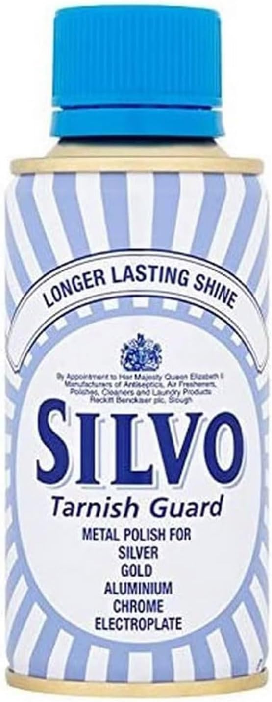 Silvo Tarnish Guard Metal Polish Wadding for Silver, Gold, Aluminum, Chrome & Electroplate | Longer Lasting Shine | 175ml