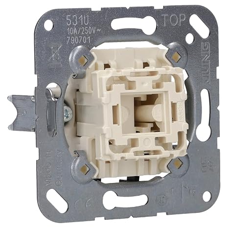 JUNG 531U Push button mechanism 10 AX / 250 V~, Unipolar Na