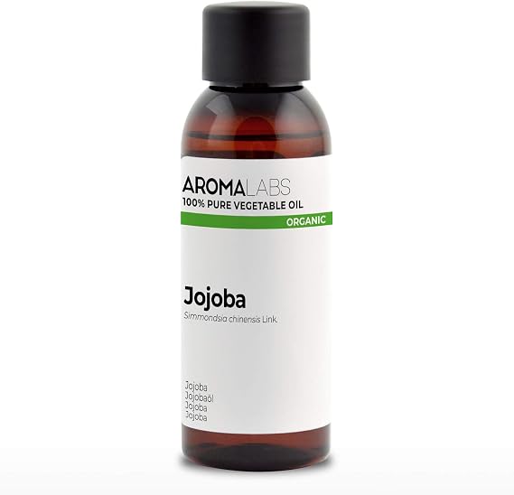 ORGANIC - JOJOBA Oil - 50mL - 100% Pure, Natural, Cold Pressed and Cosmos Certified - AROMA LABS (French Brand)
