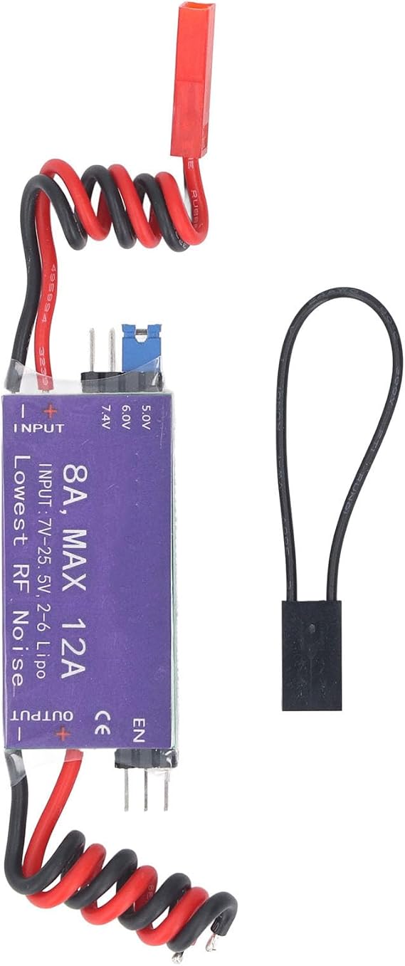Kikumi UBEC Voltage Regulator Module 5V 6V 7.4V 8A Output 7V-25.5V 2-6S Lipo 6-16 Cell NI Mh Input Voltage Regulator Board for RC Helicopter