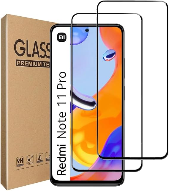 [2-Pack] Screen Protector For Xiaomi Redmi Note 11 Pro 5G Tempered Glass Film, Case Friendly, Anti-Scratch, Anti-Shatter For Xiaomi Redmi Note 11 Pro 5G