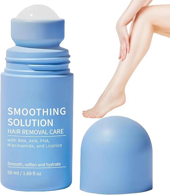 Ingrown Hair Treatment - Smoothing Solution & Razor Bump Treatment, Soothing Roller Ball Applicator for Underarms, Bikini Line & Body Post Hair Removal & Tend Skin
