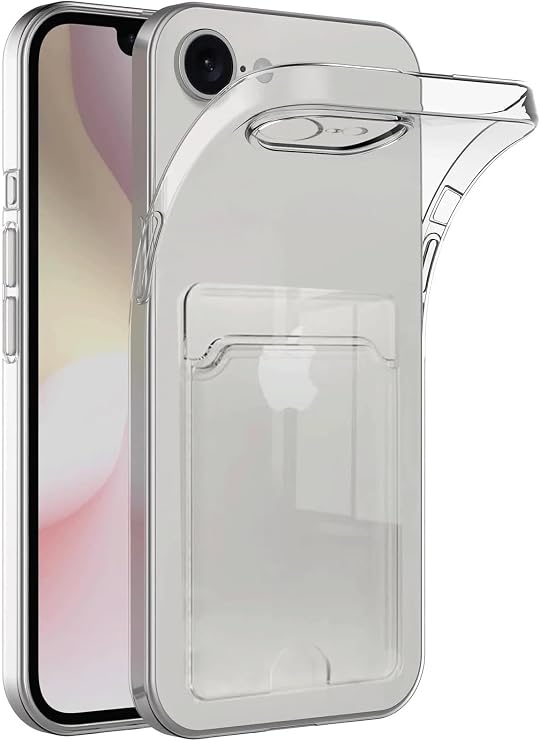 GGM GİYİM & AKSESUAR iPhone 16e / 17e ile Uyumlu Şeffaf Yapıya Sahip Arka Ksımında Kartlık Bölmeli Kolay Kullanım Sağlayan Telefon Kılıfı