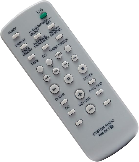 RM-SC1 Replacement Remote Control -VINABTY-fit for Sony Mini Hi-Fi Component System RMSC1 remote control CMT-NE3 MHC-GX450 MHC-GX250 MHC-RG100 MHC-RG121 CMT-GPX5