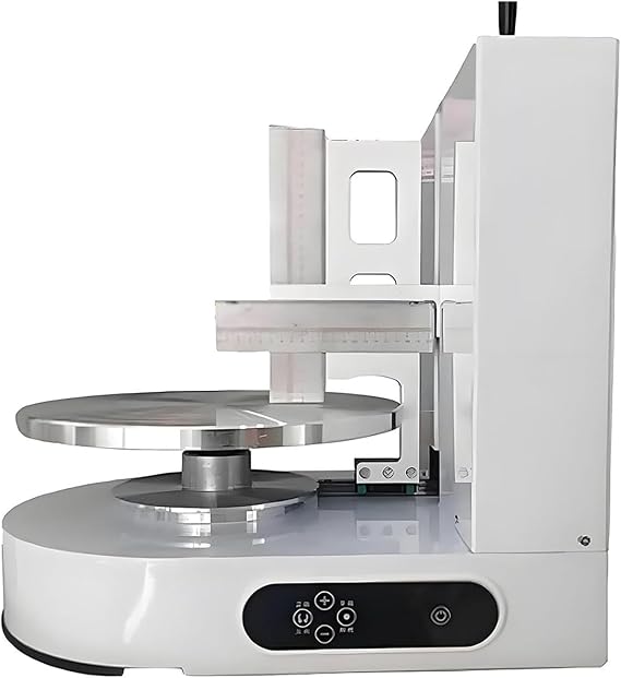 Cake Cream Spreading Machine Electric Birthday Cake Spreading Machine Adjustable Speed Turntable Automatic Coating Smoothing Machine Decorating Coating Making 4-12 Inch Cakes