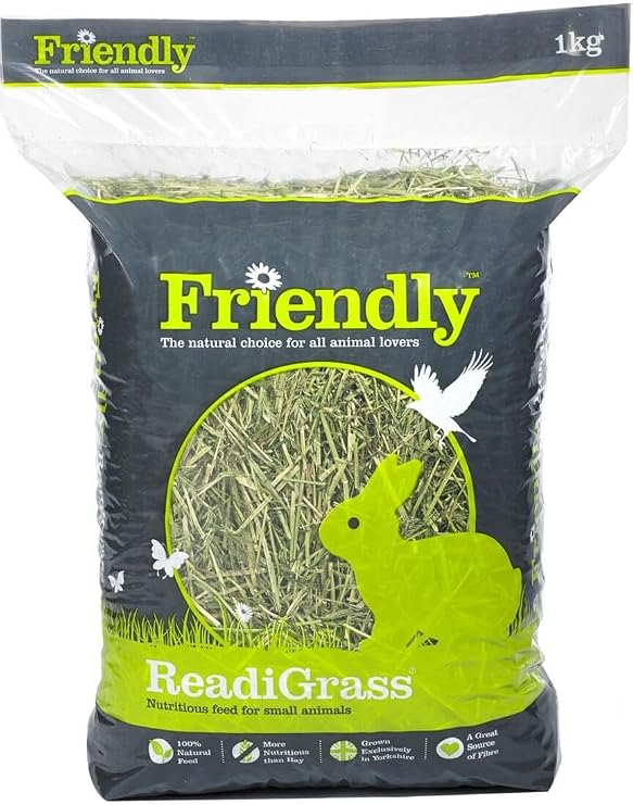 Friendly Readigrass For Rabbits & Guinea Pigs - 1kg - A More Nutritional Alternative To Traditional Hay