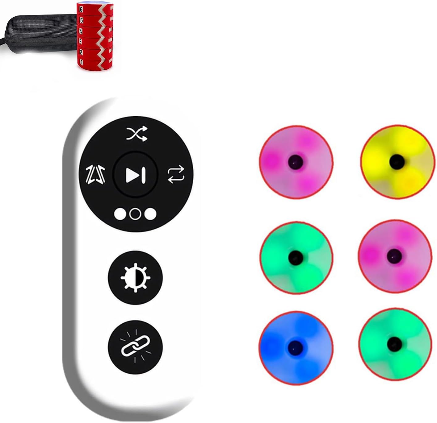 Reaction Training Light, 4 Color Agile Fitness Light with Remote Control, 4 Training Modes, Improve Speed, Agility and Reaction Time, Agile Reaction Training Kit for Sports and Fitness6 Light