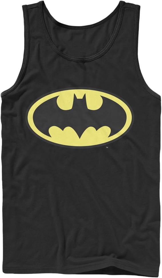 DC Comics Men's Batman - Basic Logo- Tank T-Shirt Batman Basic Logo Tank Top (Pack of 1)