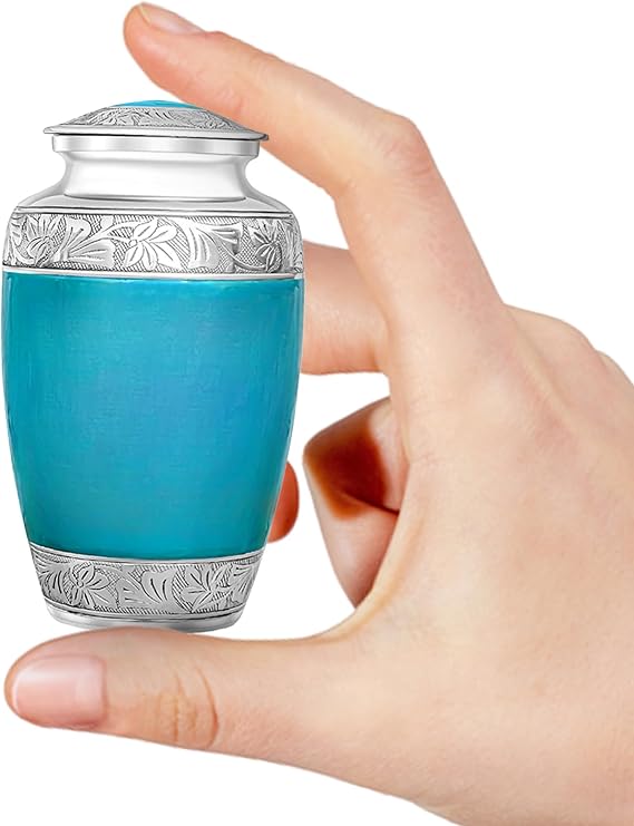 Urns for cremation ashes | urns for adult ashes | urns for ashes adult male | decorative urn for male and female | mom and dad urn (Color-1, mini-keepsake)