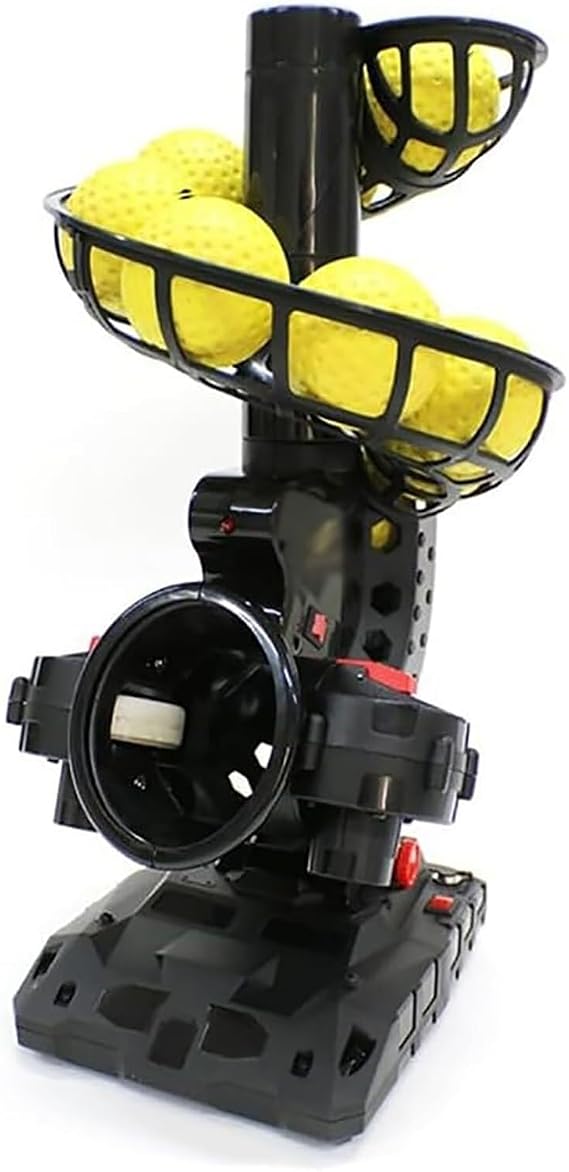 Baseball Pitching Machine Baseball Hitting Practice Machine Straight Ball/curve Ball/slider Tossing Machine Baseball Thrower 4 Adjustable Angles For Batting And Fielding Practice Of Low Level