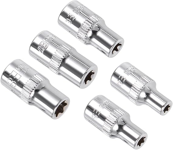 Torx Socket Spanner Set 1/4 Inch Drive E4 - E8 Socket Spanner 5-Piece