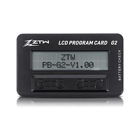 Ztw 多機能lcdプログラムカード G2 ビートルズ/カマキリスリム/シャークg2シリーズescサーボテスターリポバッテリー電圧計rcパーツ用