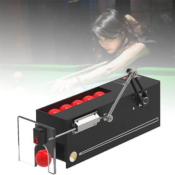 Billiard Angle Trainer - Professional Pool Stroke Trainer and Aiming Practice Tool for Beginners - Automatic Ball Server for Enhanced Visual Training