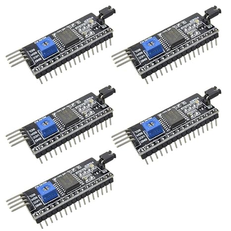 Hailege 5 x 5 V 2004 1602 LCD Display IIC I2C Adapter IIC Serial Interface Adapter Robort Parts