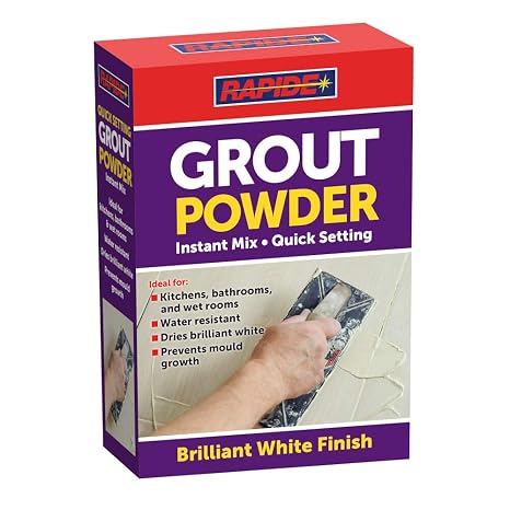 White Quick Setting Grout Powder Instant Mix 600g