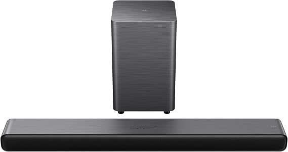TCL S55H 2.1 Channel Dolby Atmos Soundbar Hoparlör with Deep Super Bass Wireless Subwoofer, DTS Virtual:X, AI Sonic-Adaptation, Tutti Choral