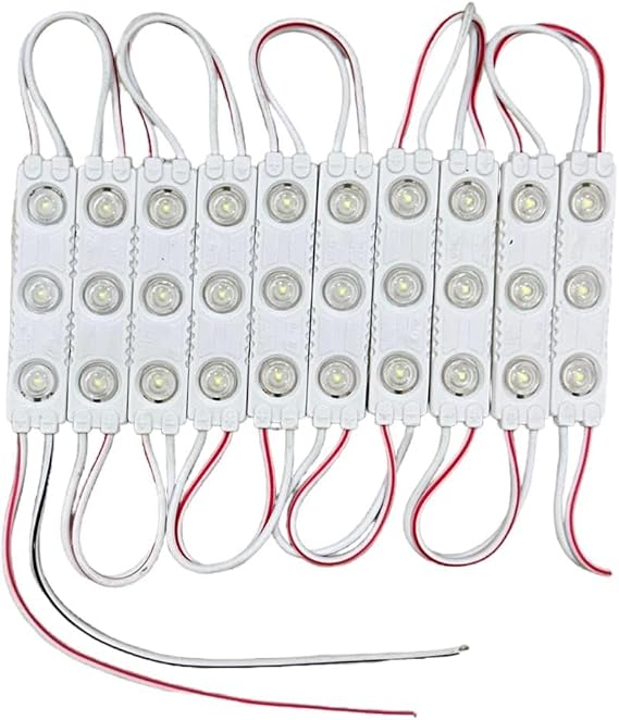 10 Pieces 1.5w 12v Lens Module Led (White)