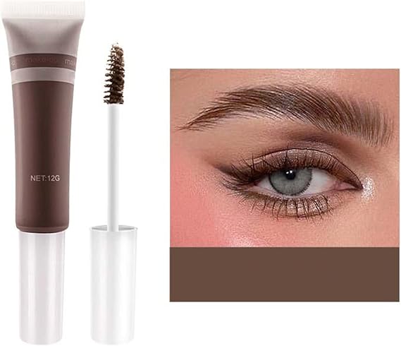 Mascara Waterproof Mascara Tinted Thickening Brow Mascara Brow Fast Transfer Proof Brush To Fill In Eyebrows And Cover Gray Hairs Eyebrow Gel Eyebrow Dye Eyebrow Gel Glitter Mascara for (A, One Size)