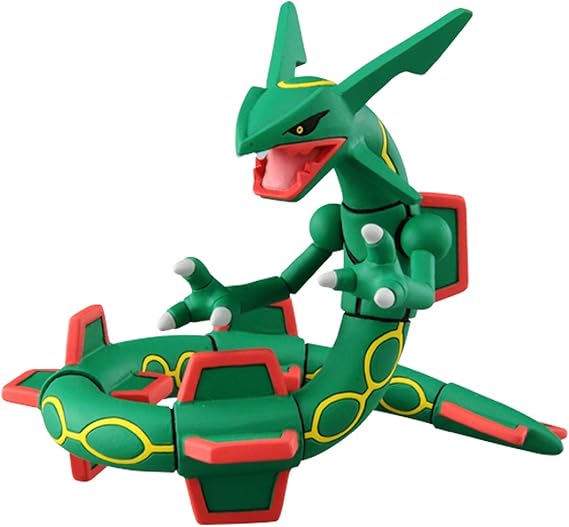 Pokemon Takara Tomy ML-05 Rayquaza Pokemon Figure, Toy for Ages 4 and Up, Toy Safety Standards Compliant, ST Mark Certified, Pokemon Takara Tomy