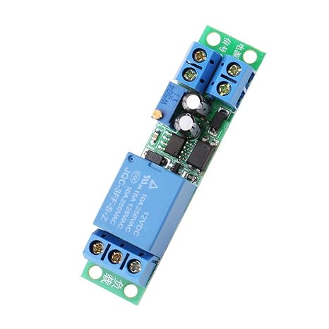 12V Timer Delay Relay Switch Module Board 0-25 Seconds Adjustable Timer Relay Module Timer Module Relay On/Off Module with Optocoupler Isolator