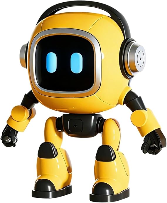 Ai Robot - ABS Material 9.5x5.5x13cm | Emo Robot Toys, Smart RC Robots, Intelligent Interactive Learning Toy, Learning Educational Interactive Toys | For Educational Play & Party Entertainment
