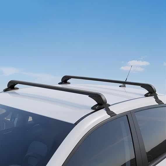 100cm Universal Railing Roof Bars For Cars With Locks,45-75kg Load Capacity