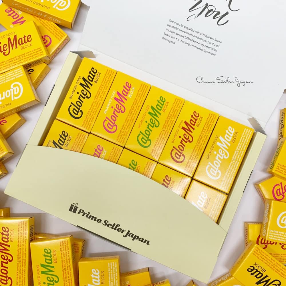 Calorie Mate Blocks, 5 Types, 20 Packs 2 Packs x 10 Boxes, Variety Gift Box Chocolate Flavor, Fruit Flavor, Maple Flavor, Cheese Flavor, Plain Flavor or Vanilla Flavor, Otsuka Pharmaceutical