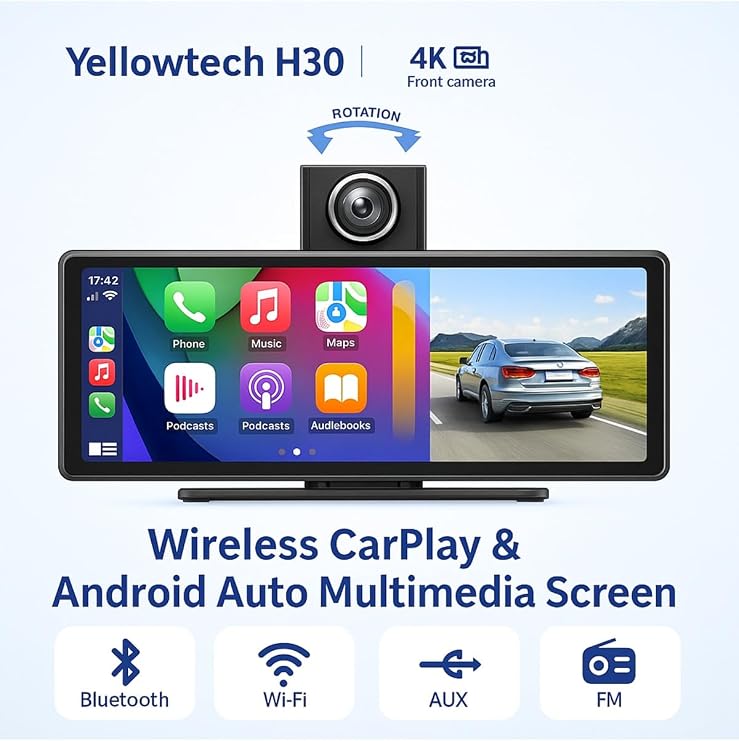 Carplay, Android Auto, Araç Içi Multimedya, Kablosuz,10.26 Inç, Çift Kamera, Wifi, Navigasyon