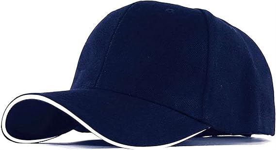EMF 5G Radiation Protection Cap, WiFi Shield Cap, Block 5G 4G RF EMF Shield Electromagnetic Hat, Sports Outdoor Run Cap Color: Navy Blue, Size: One Size