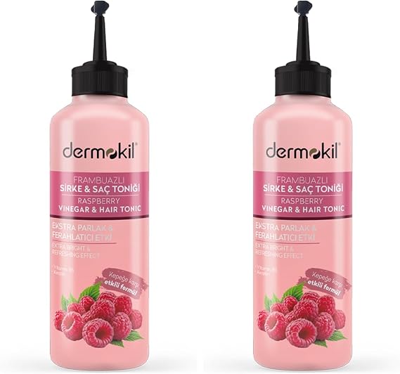 DERMOKİL Frambuazlı ve Sirkeli Saç Toniği 400 ml 2li paket