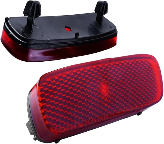 車のサードブレーキライト 2x レッド リアバンパー リフレクター ライトなし ために フィアット ために スクード 2007年以降用 ブレーキランプ