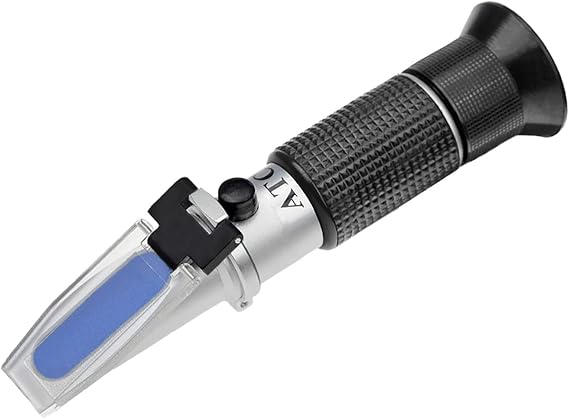 HHTEC High Range Brix Refractometer 0–90% – ATC – For Honey, Syrup & High Sugar Liquids – Accurate Sugar Content Tester