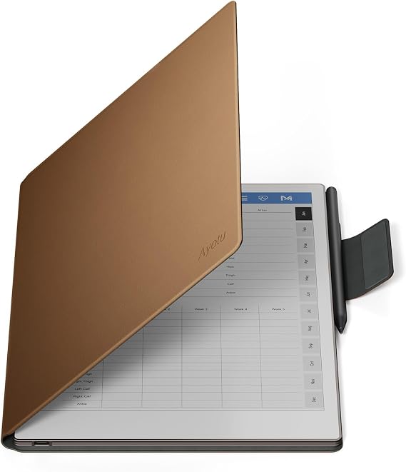 Ayotu Remarkable Paper Pro用ケース プレミアムPUレザーブックフォリオ ペンバックル付き スマートマグネットカバー Remarkable Paper Pro 11.8インチカラータブレット専用 プレミアムメンバーシップ付き ブラウン