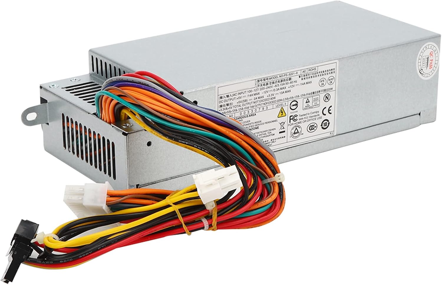 Large Chassis Power Supply with Good Heat Dissipation Effect, Rated Power for Computer Components Parts, Small Size Easy to Carry and Store