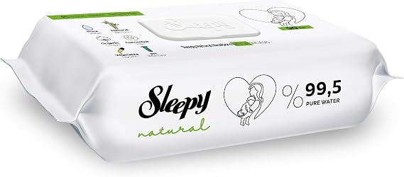 Sleepy Natural Yenidoğan Islak Bebek Bakım Havlusu 6x90 (540 Yaprak)