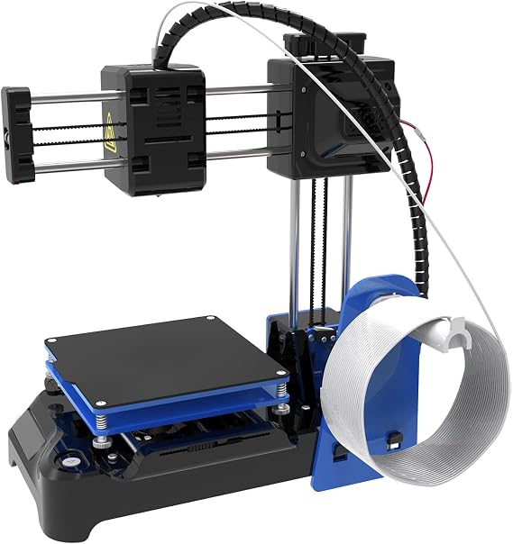 DIY 3D Printer Kit, Lightweight High Accuracy Mini 3D Printer Upgraded Extruder Technology 100‑240V 4x4x4in Printing Volume for Beginner (UK Plug)
