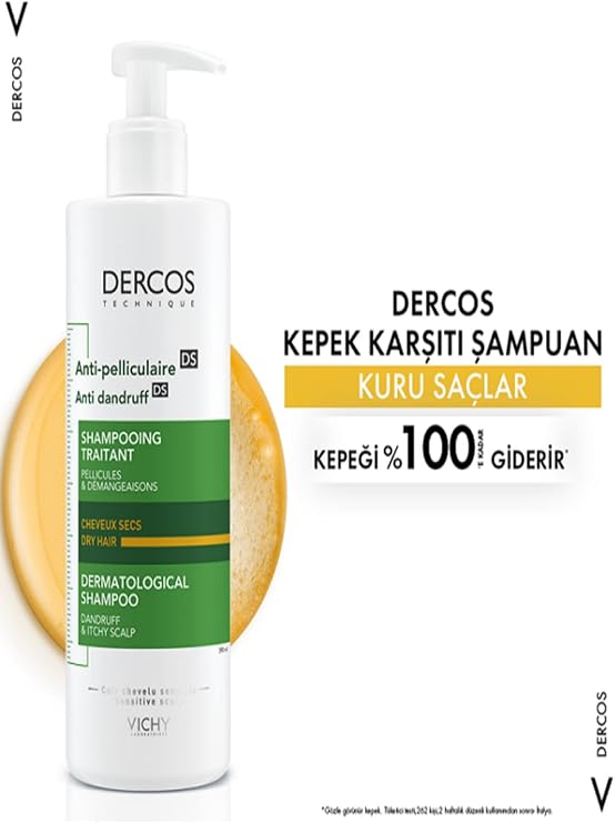 Vichy Dercos Anti Dandruff Shampoo, Kepek Karşıtı Şampuan, 390ml