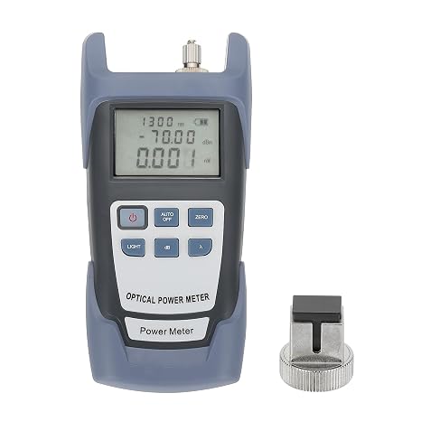 PATIKIL 650nm Fiber Optical Tester, Optical Power Meter Visual Fault Locator Fiber Light Meter with 2.5mm SC FC Connector Test Equipment for Network Testing Tools