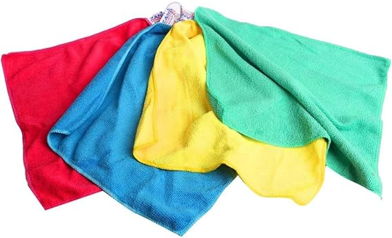 Mikrofiber Temizlik Bezleri 4’lü Paket, Daha Yumuşak Yüksek Emici, Ev, Mutfak, Araba, Pencere Silme ve Hediyeler için Tüy & İz Bırakmayan Tasarım