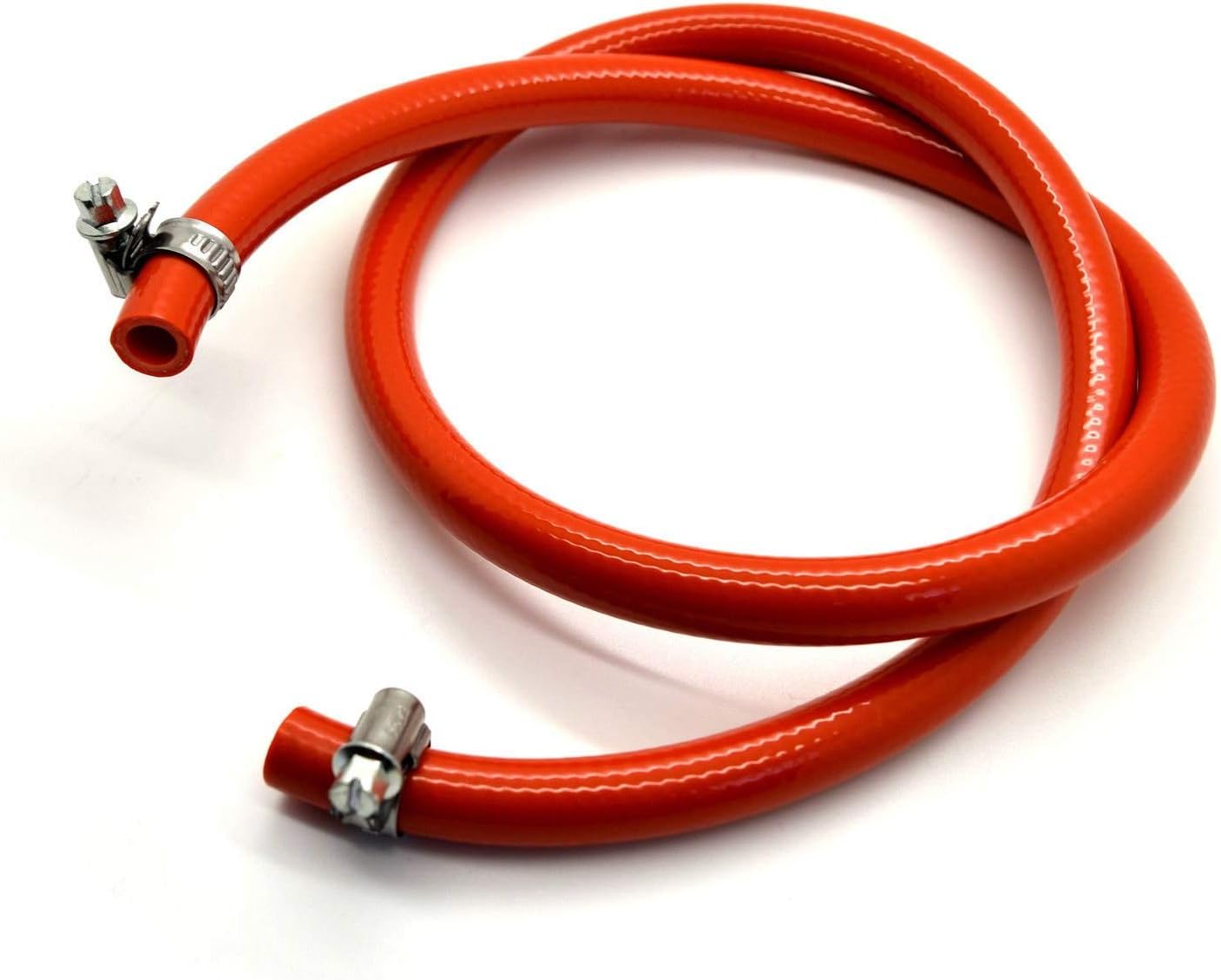 Sola 2m of 8mm Propane Butane LPG Gas Hose Pipe BS 32122 for BBQ Camping Caravan Motorhome  2 Clips