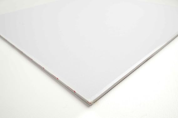 Suspended Vinyl Faced Ceiling Tiles, 595 x 595 mm, Easy Clean & Wipeable, Pack of 8