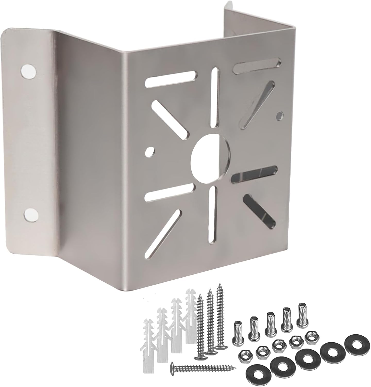 WiTi Universal Corner Mount for Security Camera, Stainless Steel Mounting Corner Bracket for Ring Blink, Suitable for CCTV Cameras LED Wall/Stage Lights, Solar Panels (Small Size)