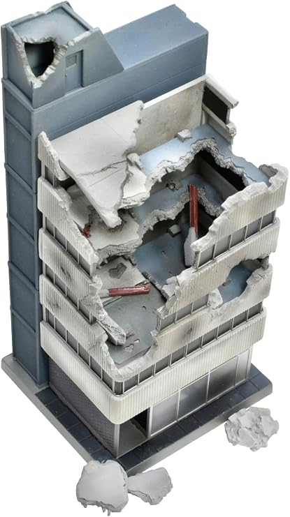 TOMYTEC 323716 1/144 Diocolle Combat Series DCM22 Waste Building Painted Plastic Model
