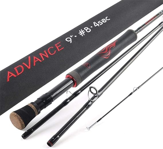 Maxcatch Advance Fly Fishing Rod 5/6/8wt 9FT Super Light Fast Action Flexible Resins Handle with Cordura Tube Fishing Pole